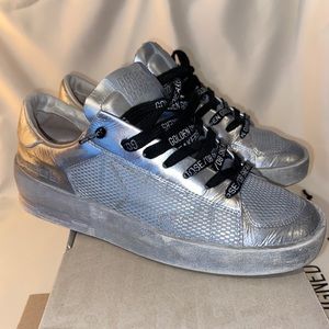 Golden Goose Limited Ed. Silver Stardan Sneakers